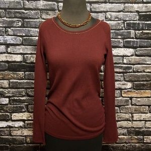 WHITE HOUSE BLACK MARKET COLD SHOULDER  SWEATER